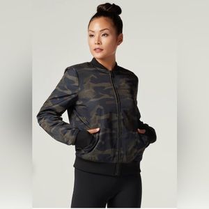 Blanc Noir Reversible Camo Bomber Jacket